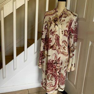 Chico's Boho Paisley Floral Cardigan